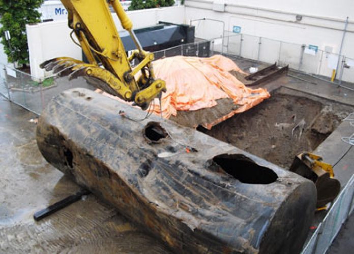 Removal of an Underground Storage Tank at Retail Shopping Center 2